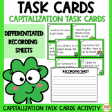 Capitalization Task Cards Station | Grammar | Capitalizati