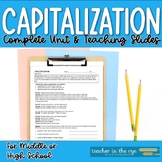 Capitalization Unit Diagnostic Rules Worksheets PowerPoint