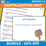 Capitalization Rules Unit with PowerPoints, Worksheets & T