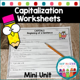 Capitalization Worksheets 2nd Grade Grammar Mini-Unit | Ca