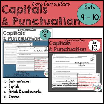 Preview of Capitalization and Punctuation: Commas Bundle