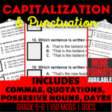 Capitalization and Punctuation Google Docs Worksheets | Di