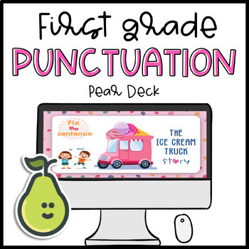 Preview of Capitalization and Punctuation Interactive Presentation Pear Deck™ Google Slides