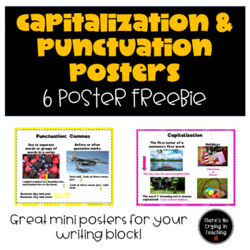 Preview of Capitalization and Punctuation Posters Freebie