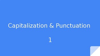 Preview of Capitalization and Punctuation Powerpoints Multiple Choice Powerpoint 1