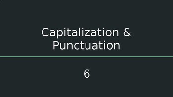 Preview of Capitalization and Punctuation Powerpoints Multiple Choice Powerpoint 6