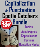 Capitalization and Punctuation Activities Bundle: 2nd 3rd 