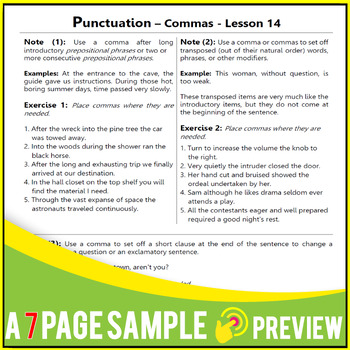 Capitalization And Punctuation Practice 30 Lessons Reviews Gr 5 6