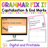 Capitalization and Punctuation Practice Print and Digital