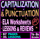 Capitalization and Punctuation Practice Worksheets & Lesso