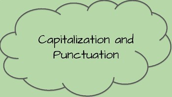 Preview of Capitalization and Punctuation Sort