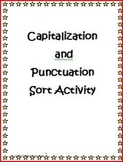 Capitalization and Punctuation Sort Activity