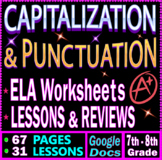 Capitalization and Punctuation Worksheets & Lessons. 7th-8