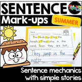 Capitalization and Punctuation Worksheets Sentence Editing