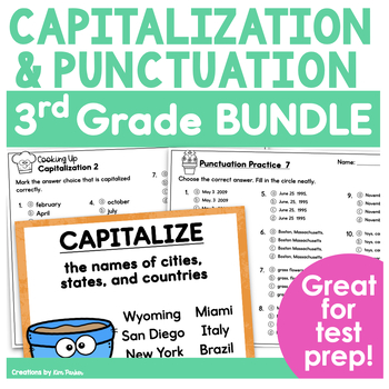Preview of Capitalization and Punctuation Test Prep and Review