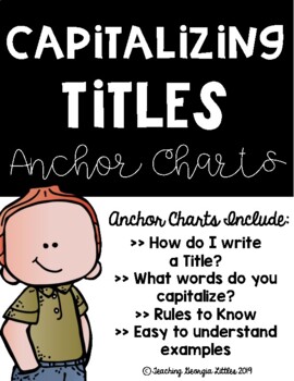 Preview of Capitalization in Titles Anchor Chart
