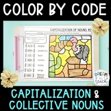 Capitalization of Nouns & Collective Nouns - Color by Code
