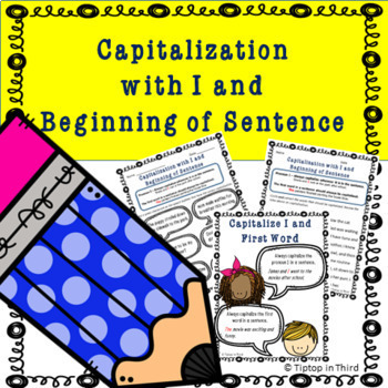 Preview of Capitalization with I and Beginning of Sentence