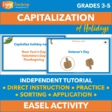 Capitalizing Holidays - Made-for-Easel Activity for Capita