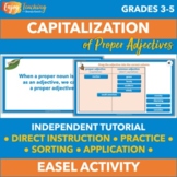 Capitalizing Proper Adjectives - Made-for-Easel Activities