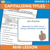 Capitalizing Titles of Books Mini Lesson - Interactive Pow