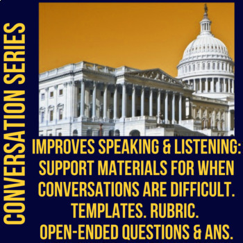 Preview of Capitol Building Chaos - Congress - Mob - Listen, Short Answer, & Conversation 
