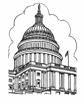 Preview of Capitol Dome 3 PDFs for poster print and color 14x17, 21x26, 28x35