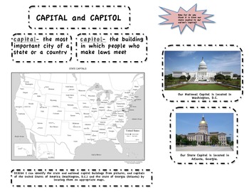 Preview of Capitol and Capital, SS2CG4