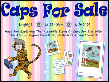 Preview of Caps For Sale: Workbook, PPT, Flashcards & Sight Words!