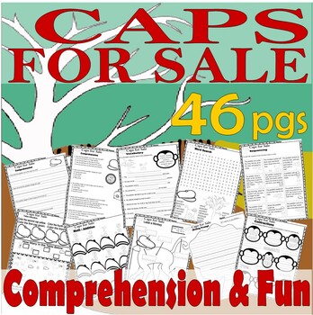 Preview of Caps for Sale Read Aloud Book Study Companion Reading Comprehension Worksheets