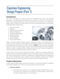 Capstone Engineering Design Project (Engineering/Robotics/