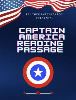 Preview of Captain America Reading Passage