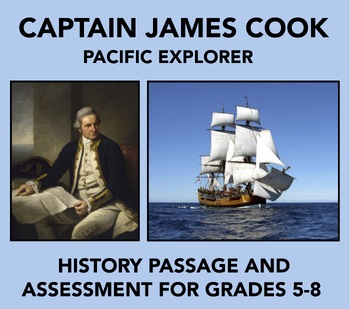 Preview of Captain Cook, Pacific Explorer: History Passage and Assessment
