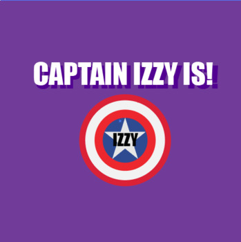 Preview of Captain Izzy Is (Using 3rd person present tense of the "to be" verb)