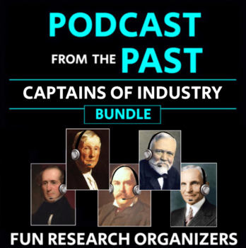 Preview of Captains of Industry Bundle: Research Organizers, "Podcast from the Past"