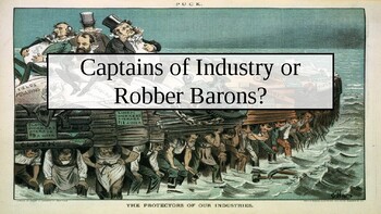 Preview of Captains of Industry or Robber Barons Peardeck/PowerPoint