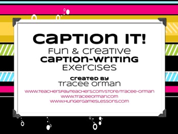 Preview of Caption It! Caption Writing Creative and Expository Writing Activity