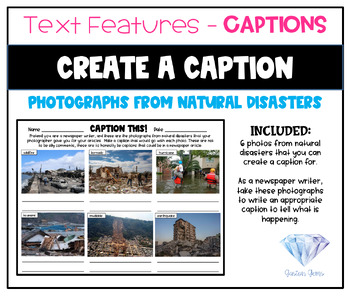 Preview of Caption This | Text Features Practice | Captions | Write the Caption