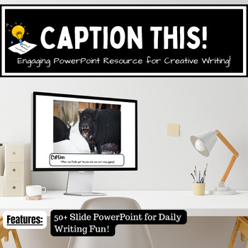 Preview of Caption This! - Engaging PowerPoint Resource for Creative Writing!