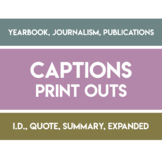 Captions Printouts