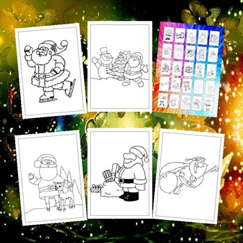 santa jokes coloring pages for kids