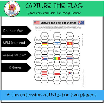 UFLI GAMES | Capture the Flag Phonics | Word Work Lessons 54 to 62 VCe