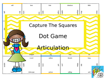 Preview of Capture the Square / Dot Game: No Prep Articulation Therapy