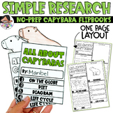 Capybara Research for Littles | No-Prep Flipbook
