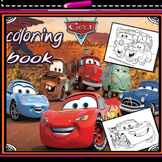 Car Coloring Book: Excellent Cartoon Cars