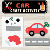 Car Craft Cut & Paste Activity: Transportation Back To Sch