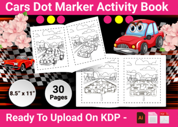 Preview of Car Dot Marker Activity Book for kid’s Volume 1