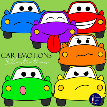 Preview of Car Emotions Clip Art