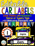 Car Labels: Editable