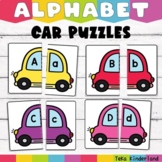 Car Letter Matching Uppercase and Lowercase Puzzle Printable